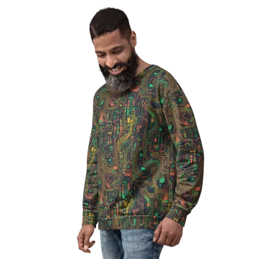 Copper Logic on a Sweatshirt