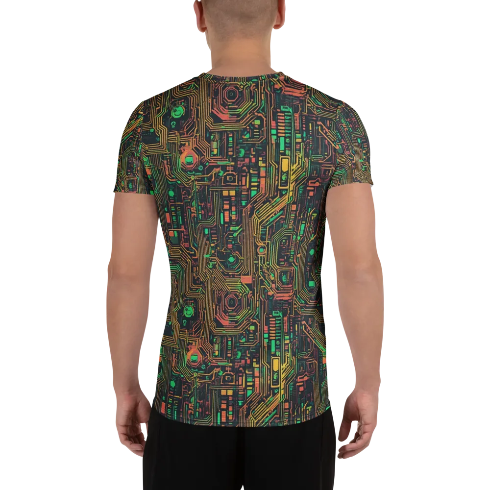 Copper Logic on Men's Athletic T-Shirt — Back