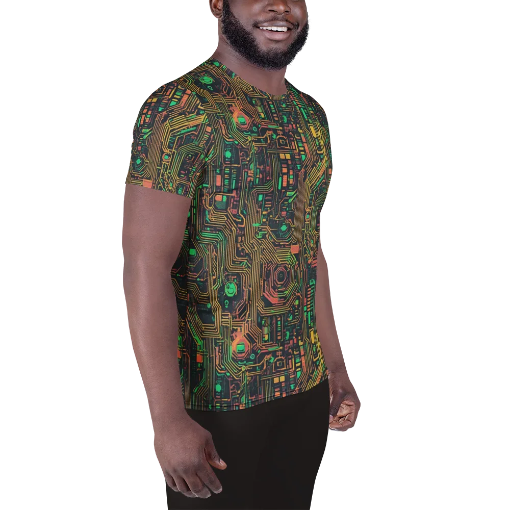 Copper Logic on Men's Athletic T-Shirt — Right