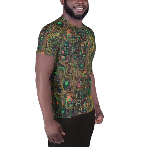 Copper Logic on a Men's Athletic T-Shirt