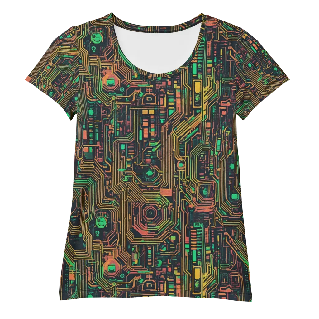 Copper Logic on Women's Athletic T-Shirt — Front