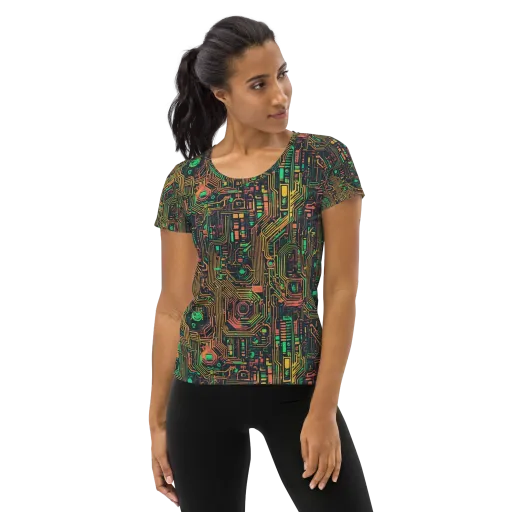 Copper Logic on a Women's Athletic T-Shirt