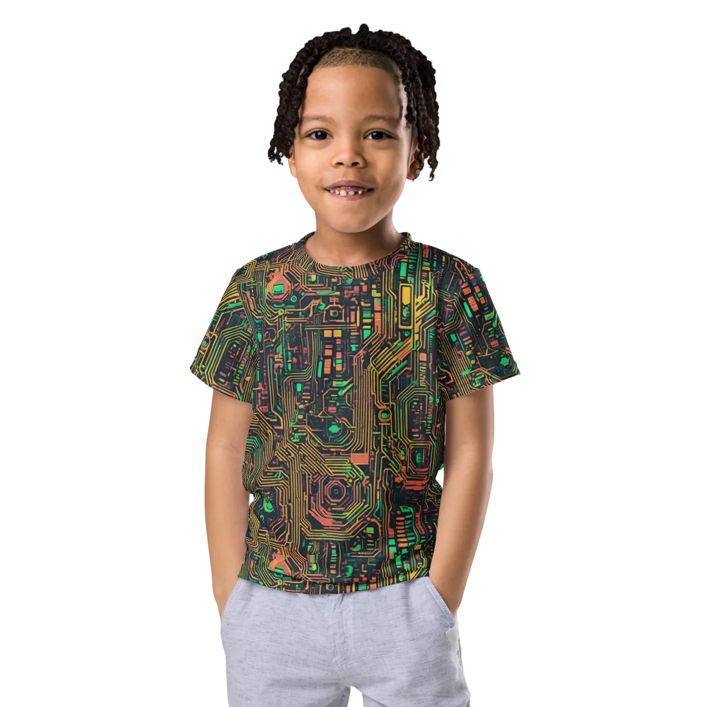 Copper Logic on Kids Crew Neck T-Shirt — Front