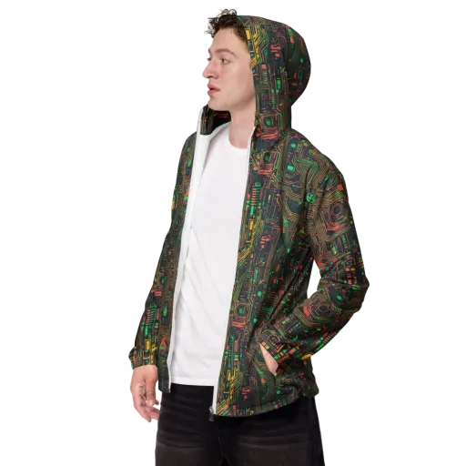 Copper Logic on a Men's Windbreaker