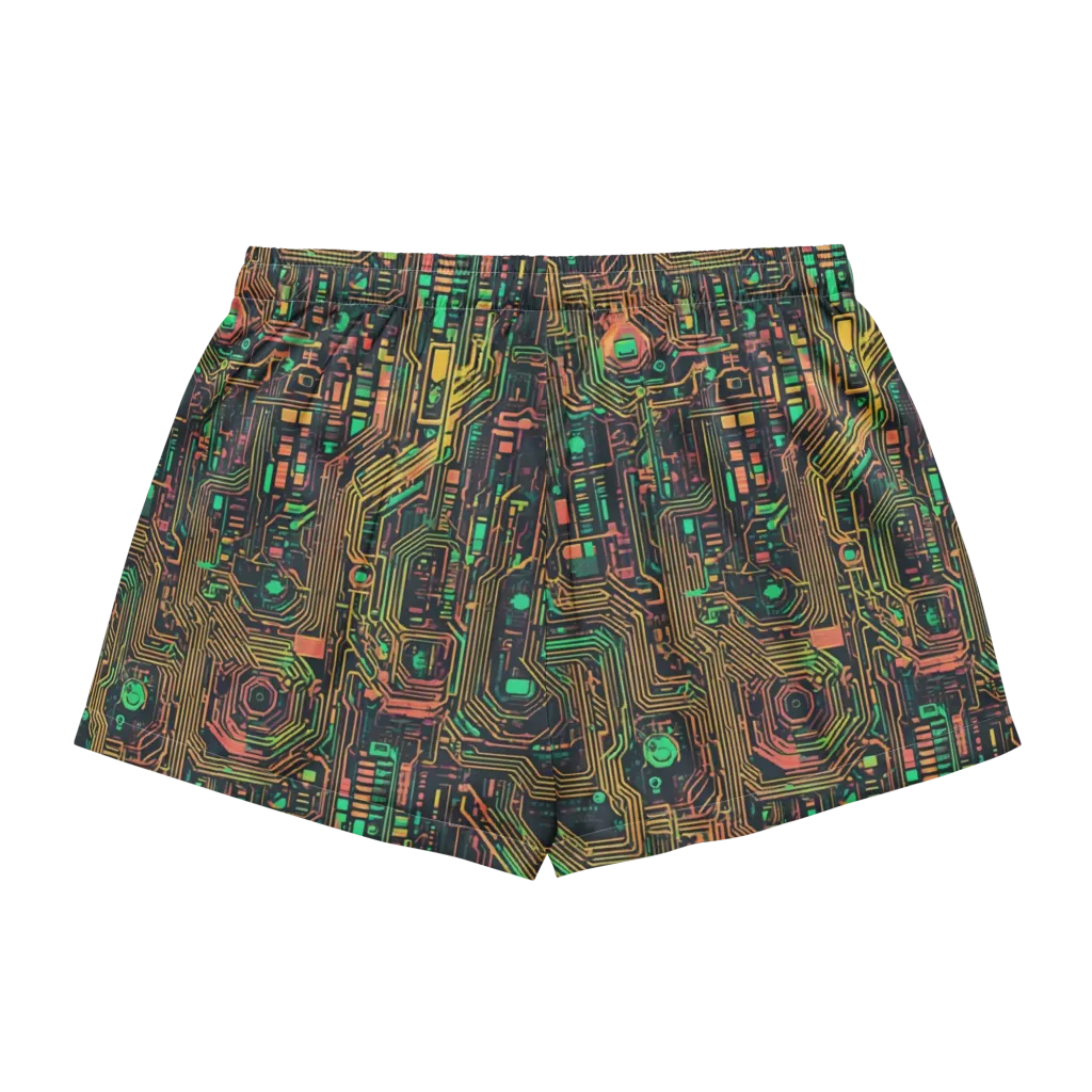 Copper Logic on Women's Pajama Shorts — Back