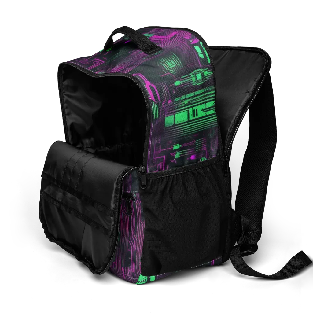 Synthwave Circuit on Utility Backpack — Product details 2