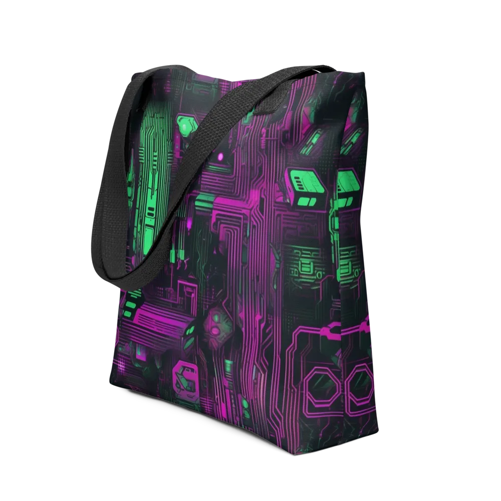 Synthwave Circuit on Tote Bag — Front
