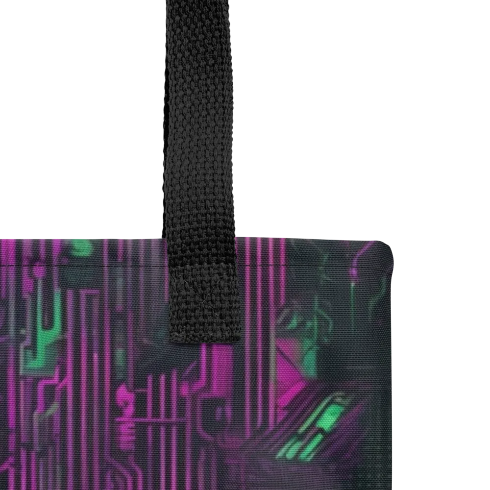 Synthwave Circuit on Tote Bag — Product details