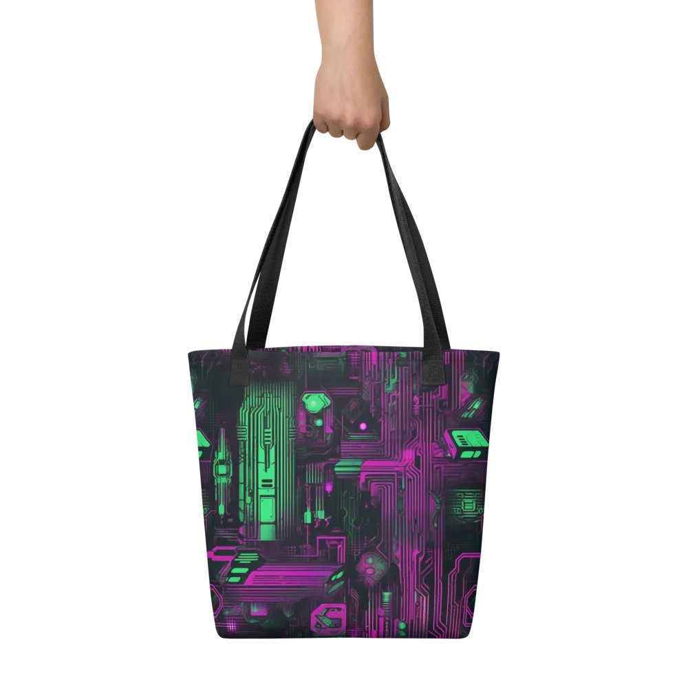 Synthwave Circuit on Tote Bag — Front