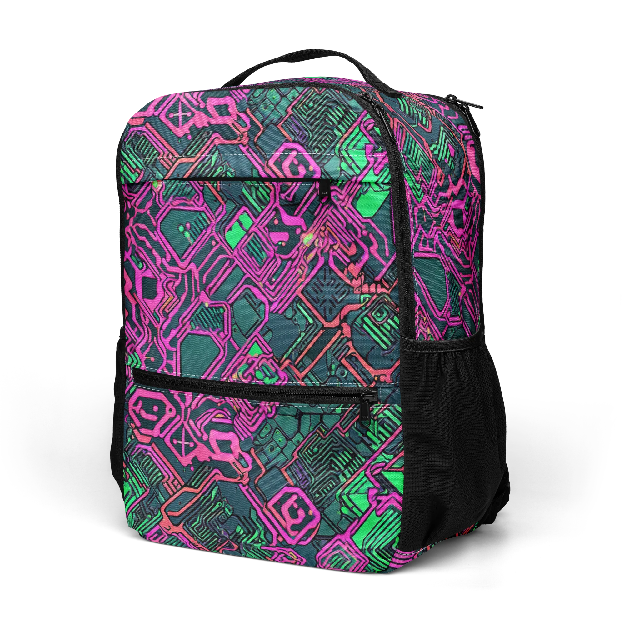 Electric Lattice on Utility Backpack — Left Front