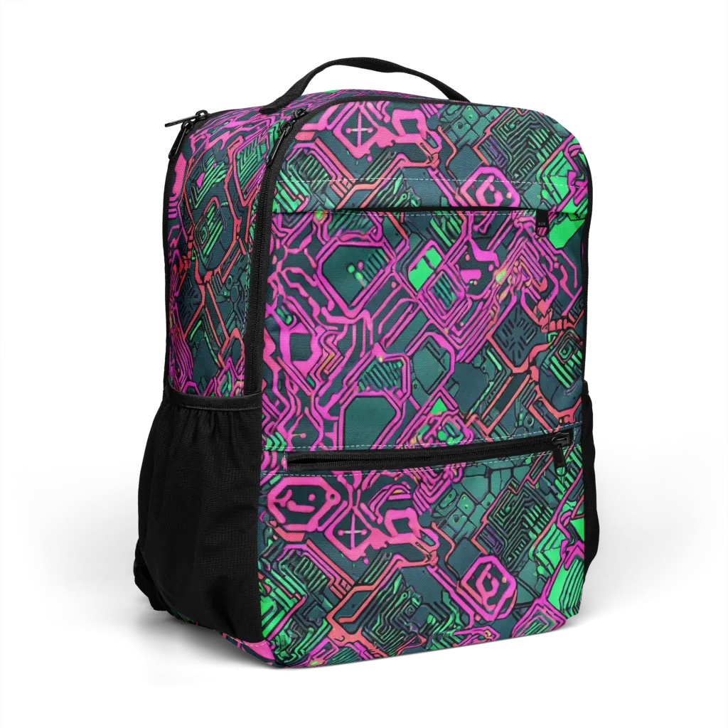 Electric Lattice on Utility Backpack — Right Front