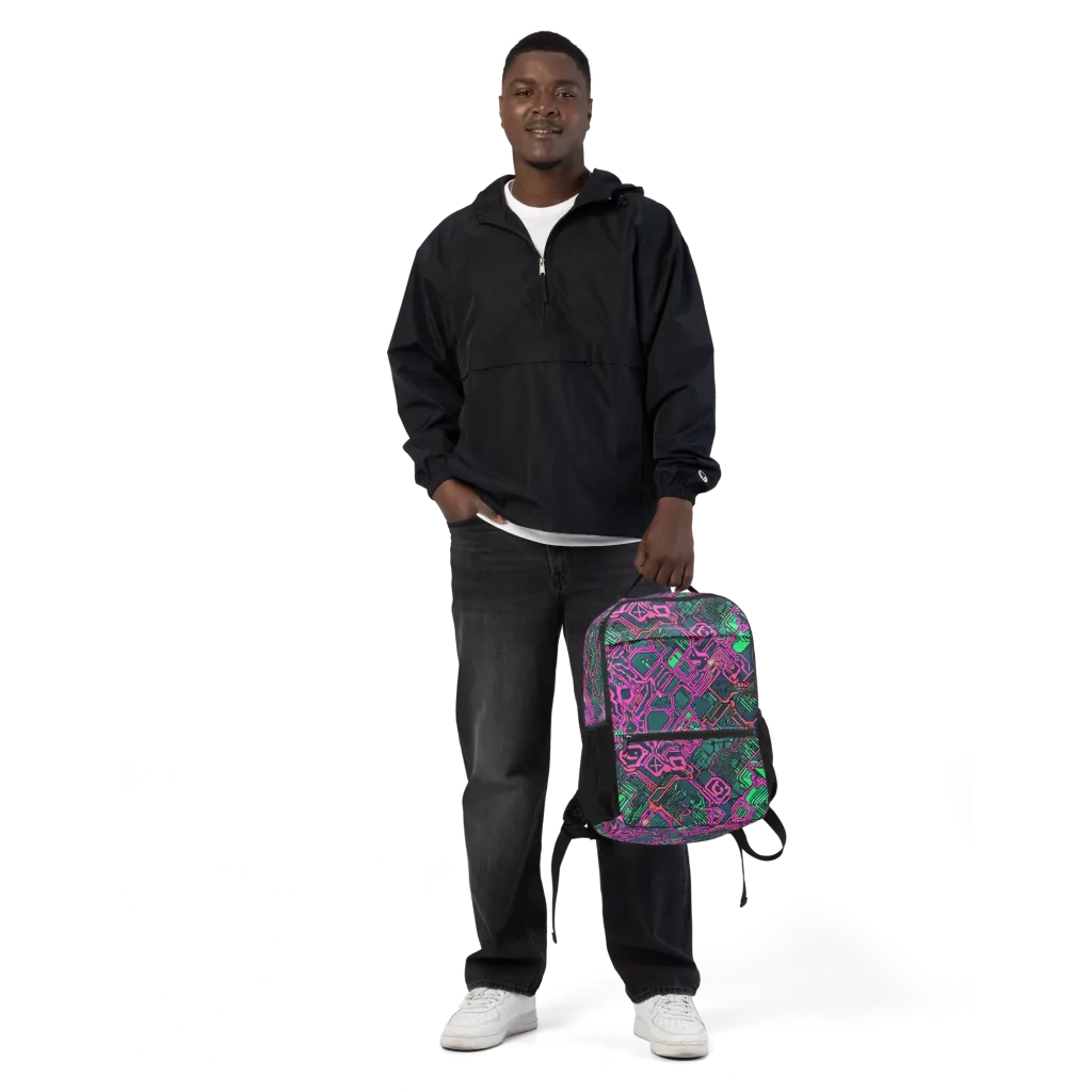 Electric Lattice on Utility Backpack — Front