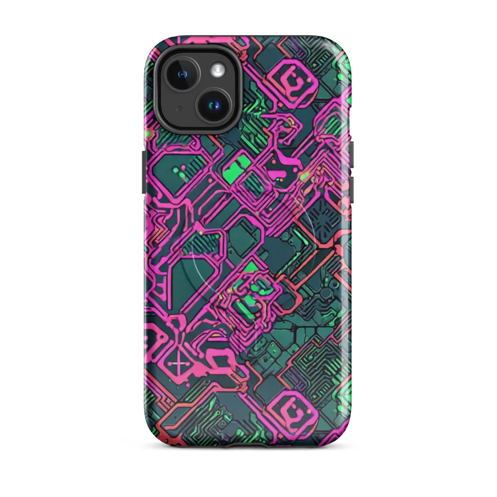 Electric Lattice on MagSafe Tough Case for iPhone® — Front
