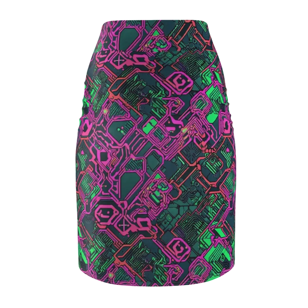 Electric Lattice on Pencil Skirt — Back