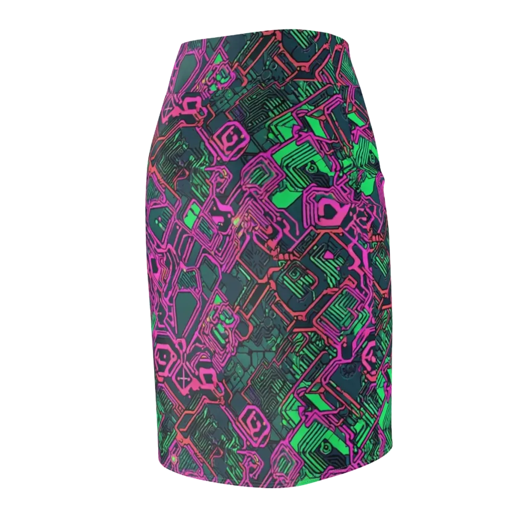 Electric Lattice on Pencil Skirt — Back Side