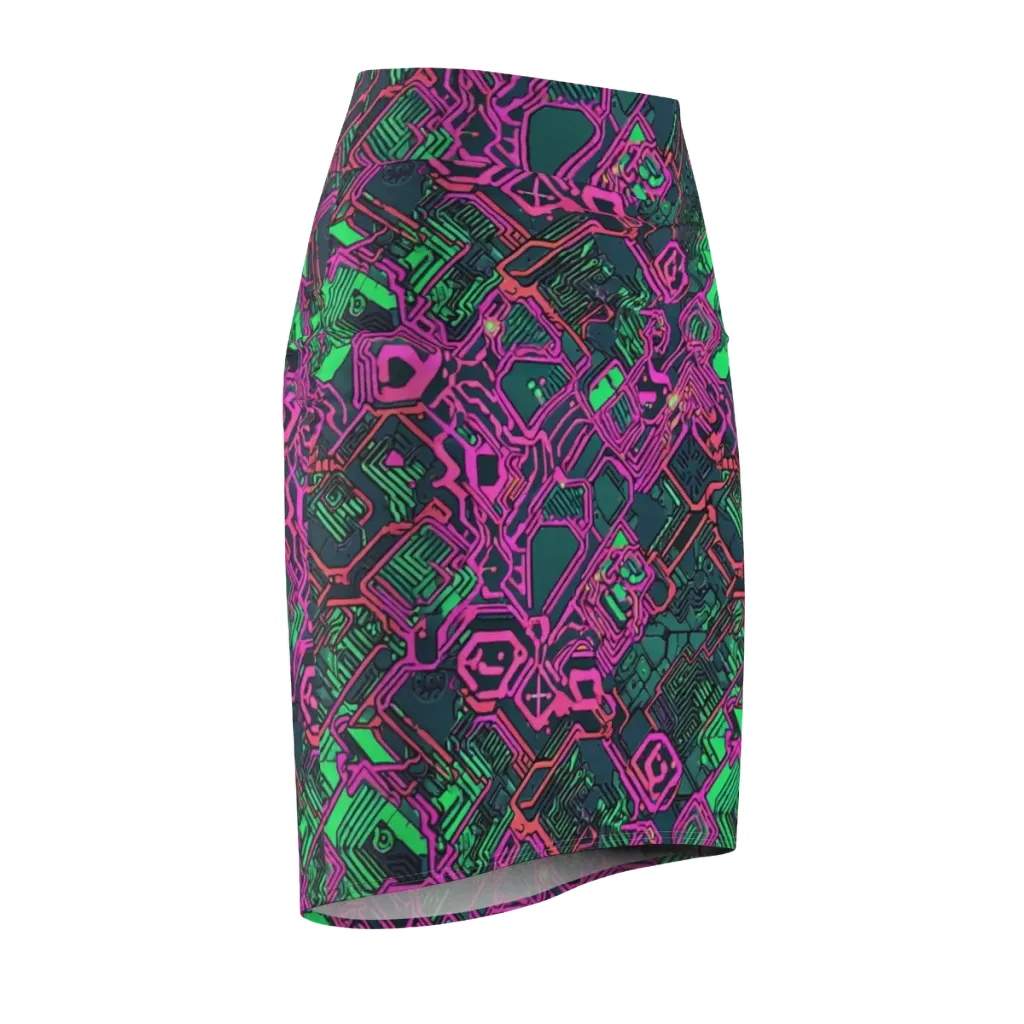 Electric Lattice on Pencil Skirt — Front Side