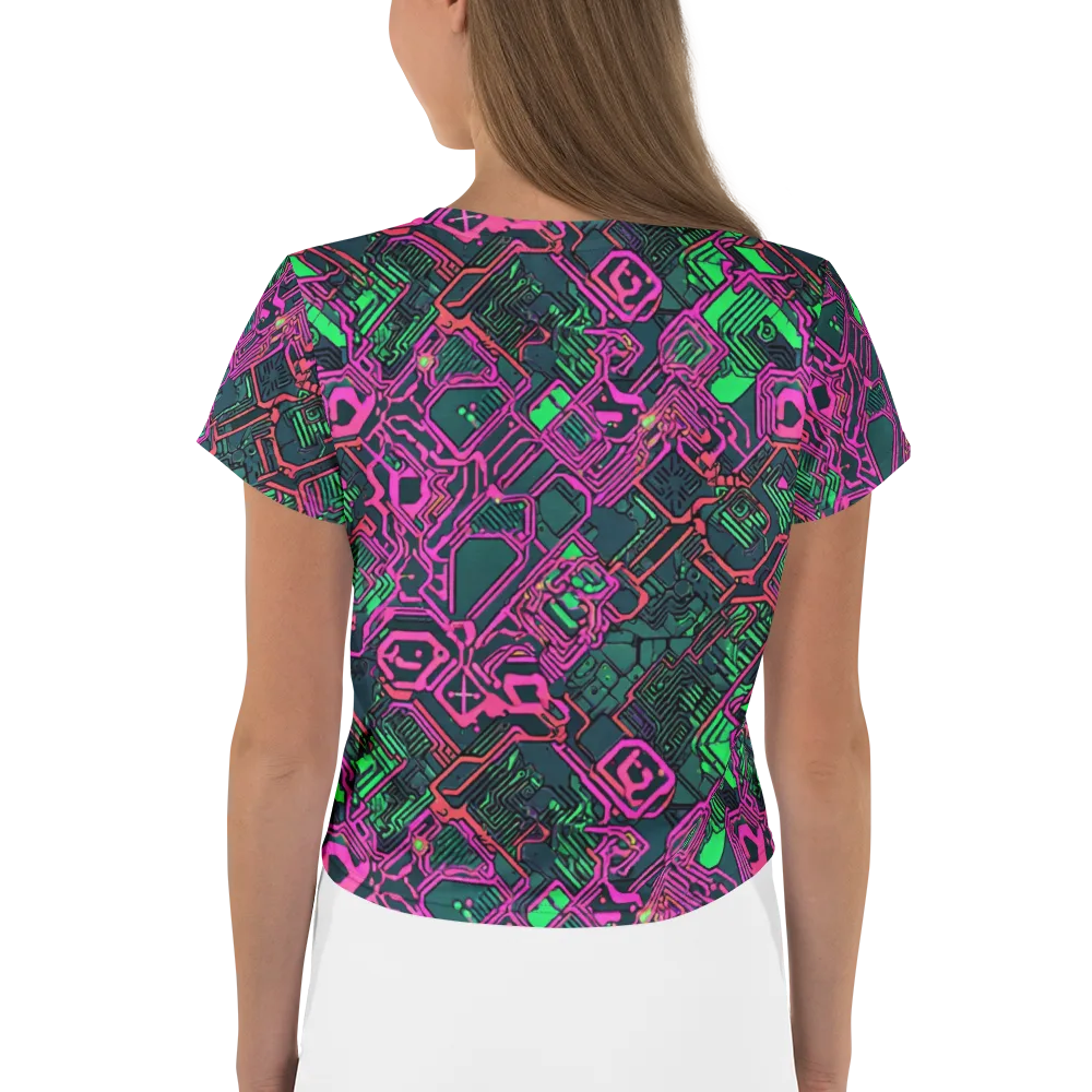Electric Lattice on Crop Tee — Back