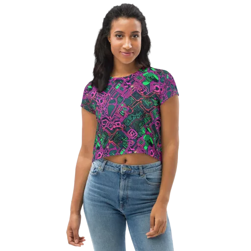 Electric Lattice on a Crop Tee