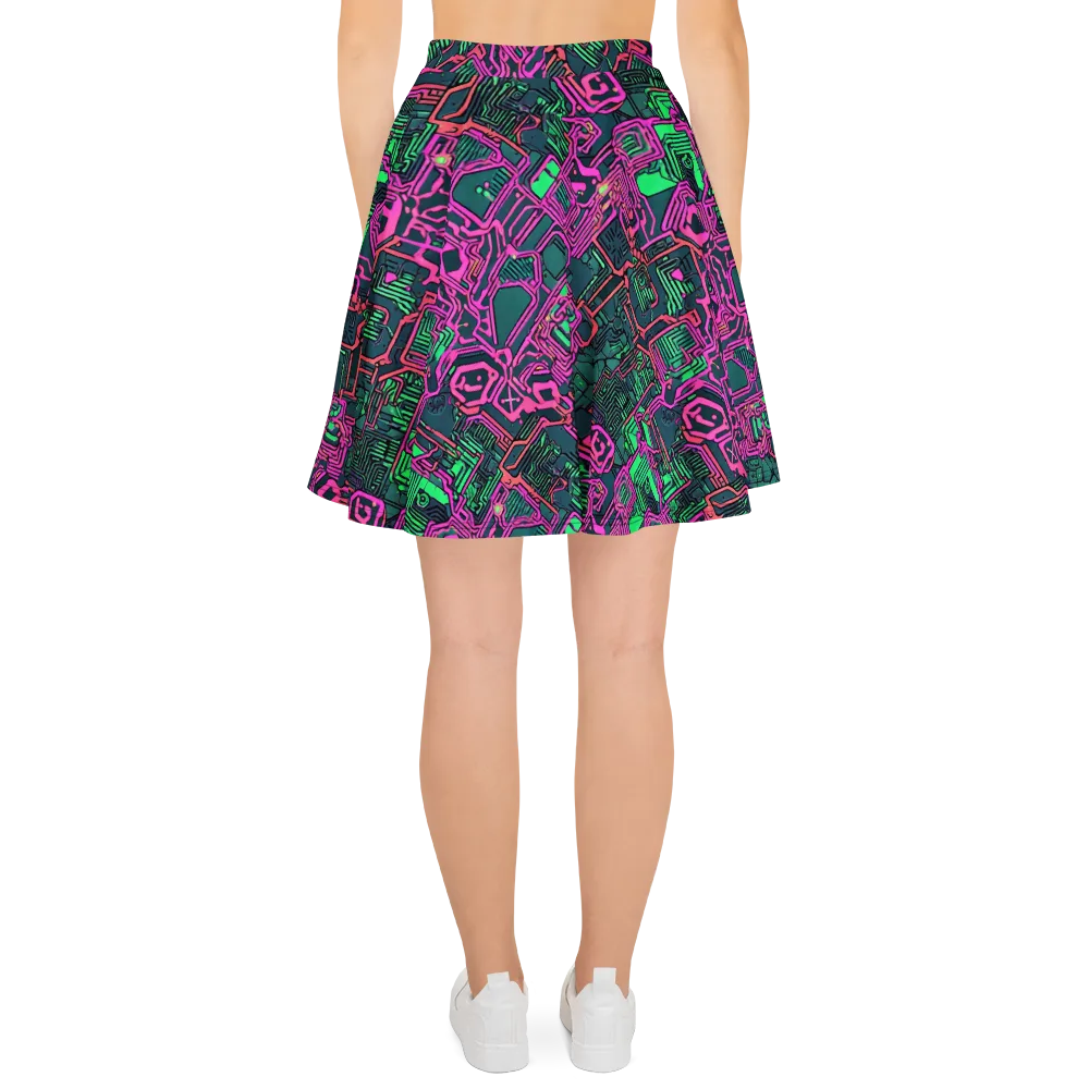 Electric Lattice on Skater Skirt — Back