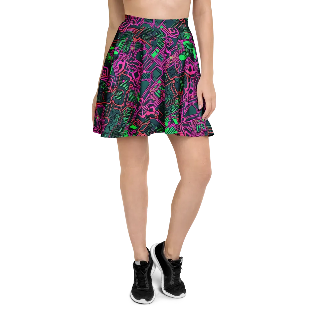 Electric Lattice on Skater Skirt — Front