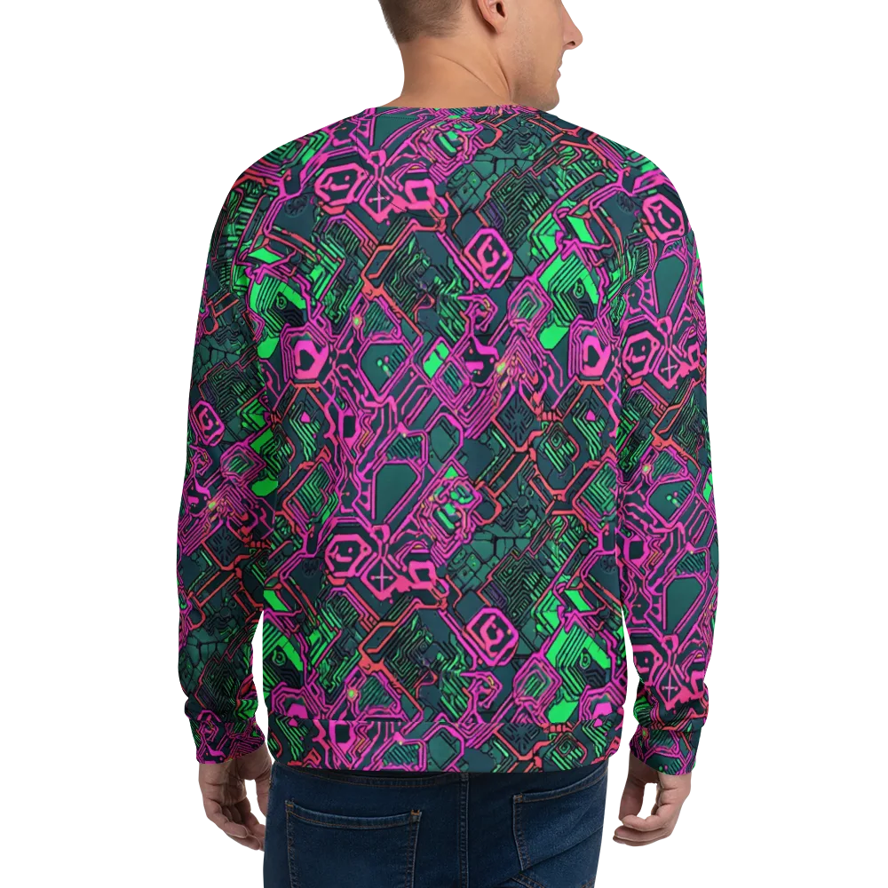 Electric Lattice on Sweatshirt — Back