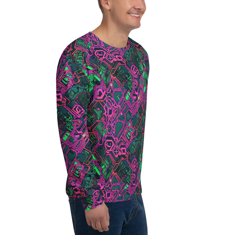 Electric Lattice on Sweatshirt — Right Front