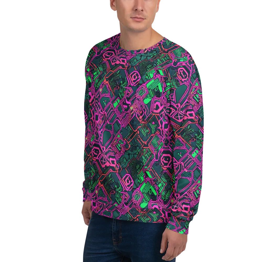 Electric Lattice on Sweatshirt — Left Front