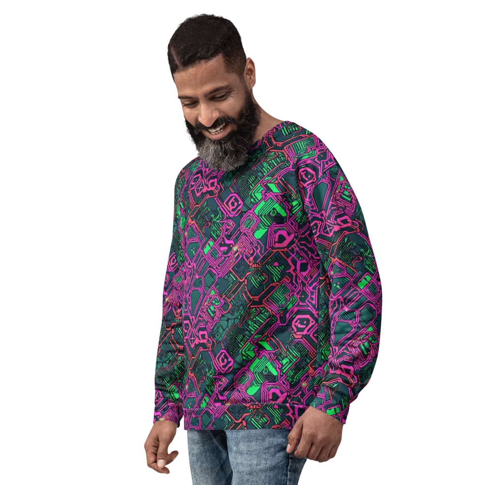 Electric Lattice on Sweatshirt — Left Front