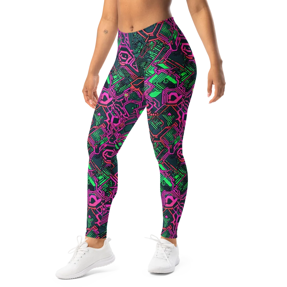 Electric Lattice on Leggings — Left Front