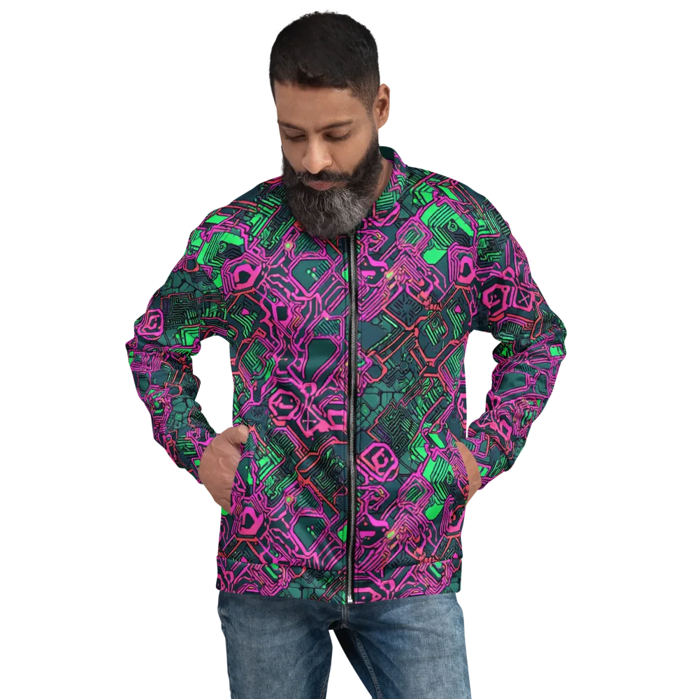 Electric Lattice on Bomber Jacket — Front
