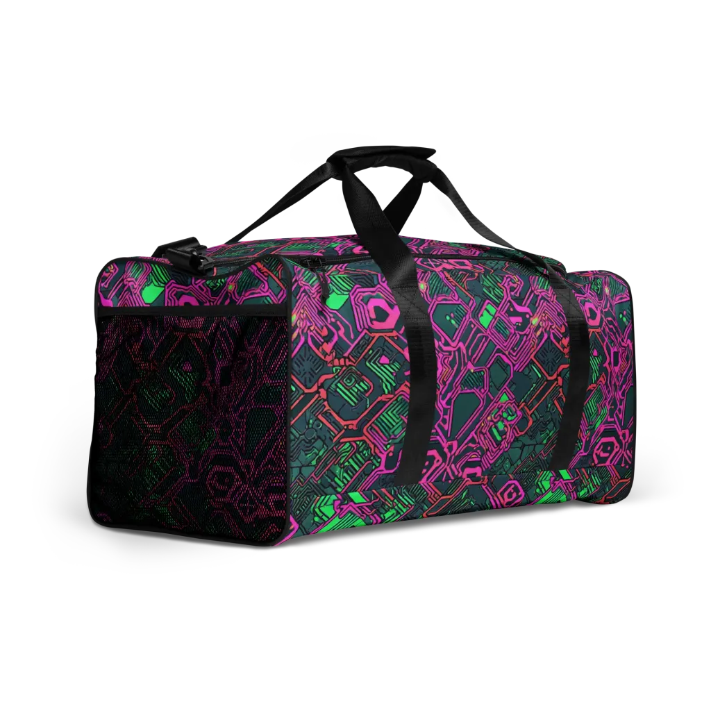 Electric Lattice on Duffle Bag — Right Front