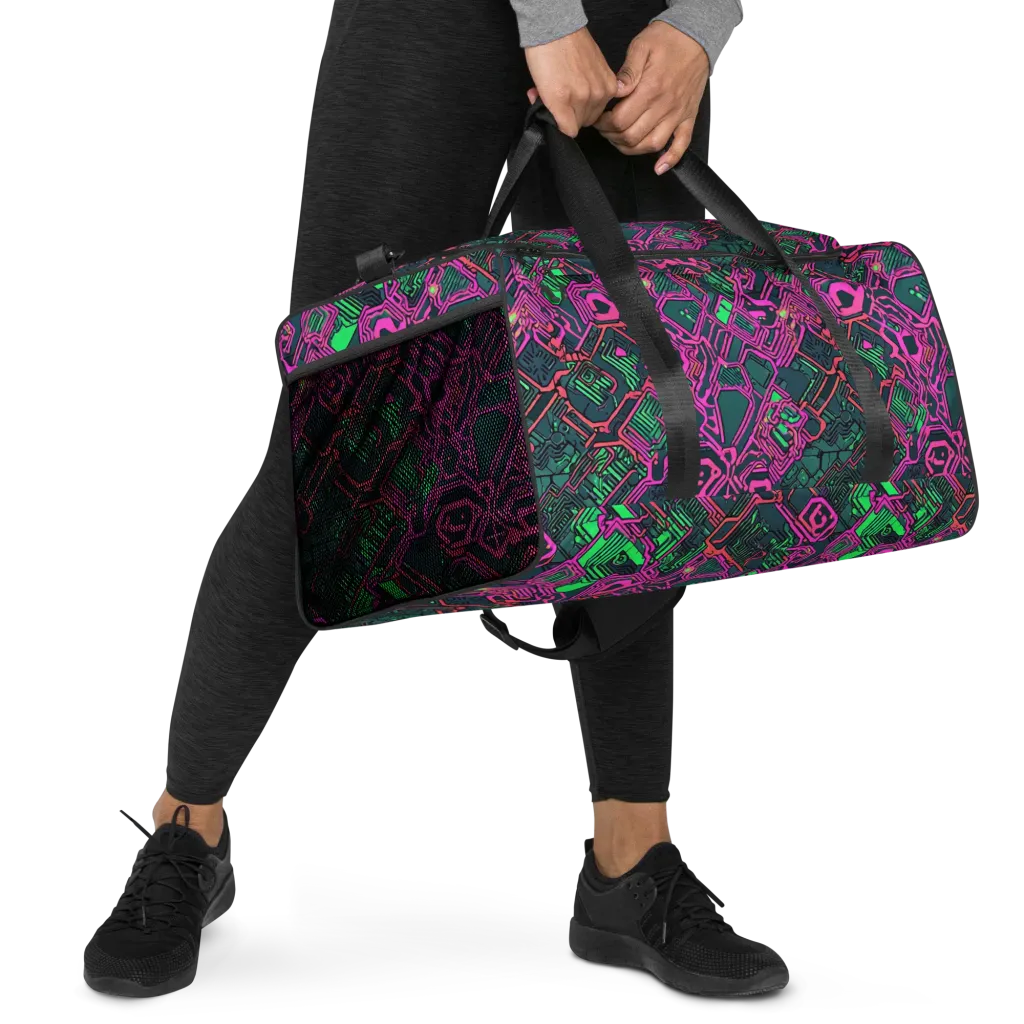 Electric Lattice on Duffle Bag — Right Front