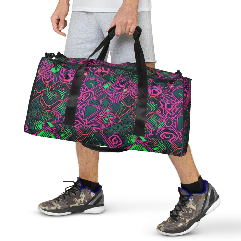 Electric Lattice on Duffle Bag — Front