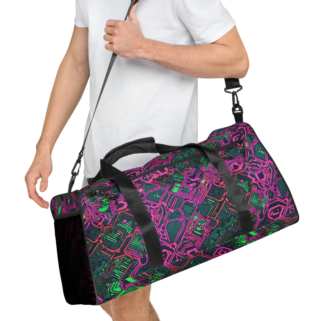 Electric Lattice on Duffle Bag — Right Front