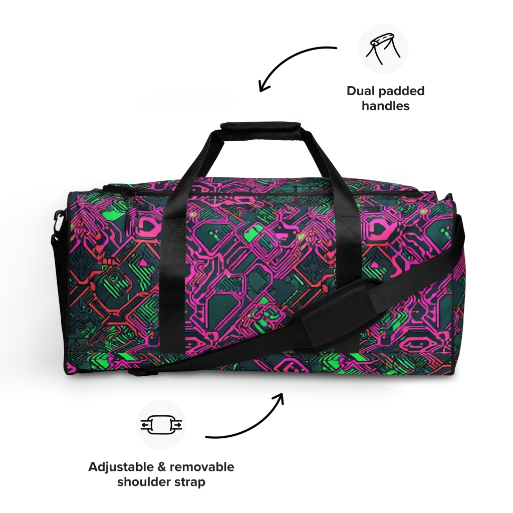 Electric Lattice on Duffle Bag — Front