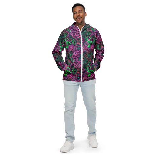 Electric Lattice on a Men's Windbreaker