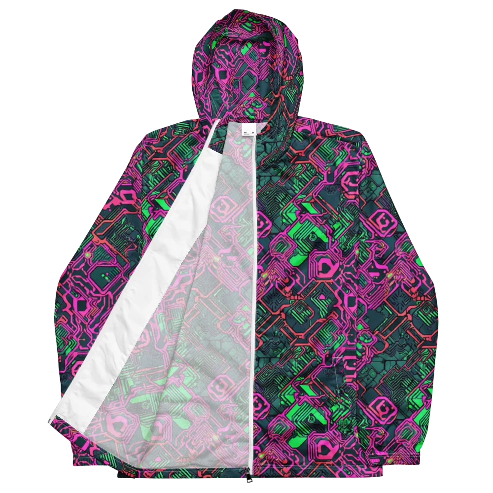 Electric Lattice on Men's Windbreaker — Front