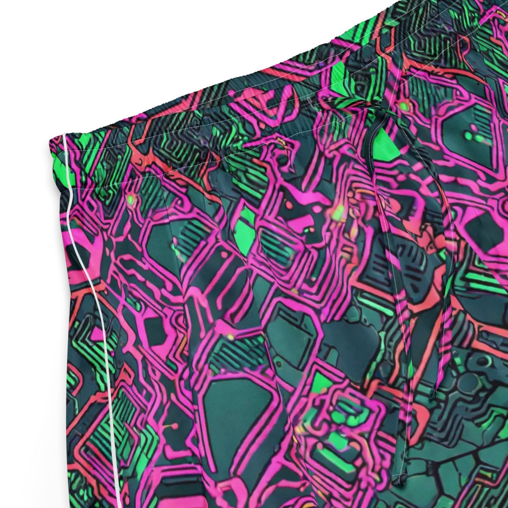 Electric Lattice on Women's Pajama Shorts — Product details