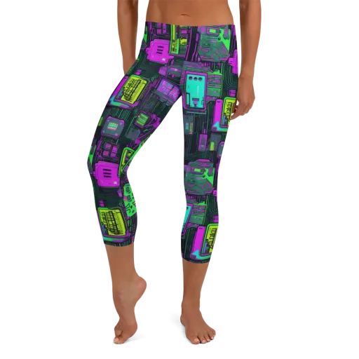 Synthwave Hardware on a Capri Leggings