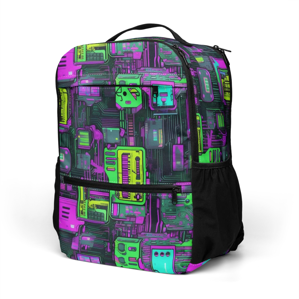 Synthwave Hardware on Utility Backpack — Left Front
