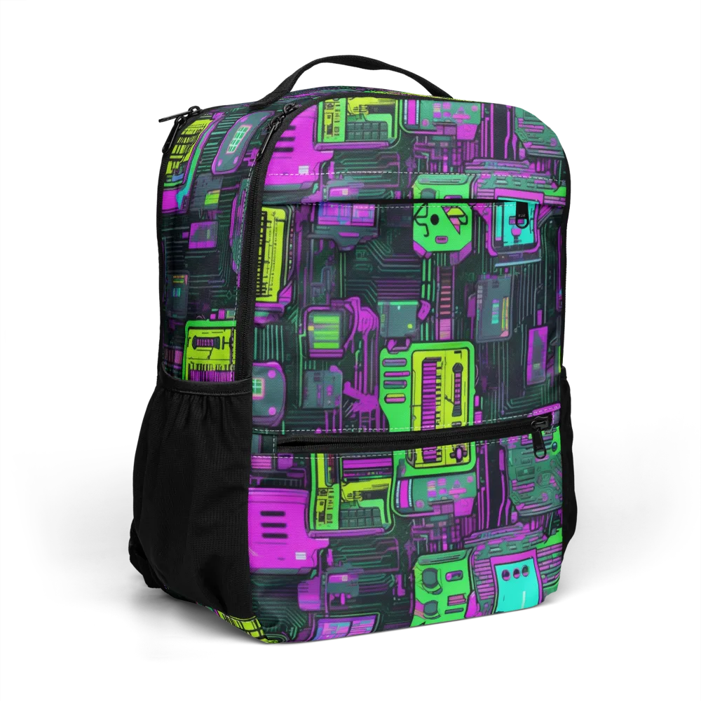 Synthwave Hardware on Utility Backpack — Right Front