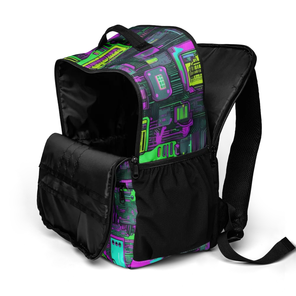 Synthwave Hardware on Utility Backpack — Product details 2