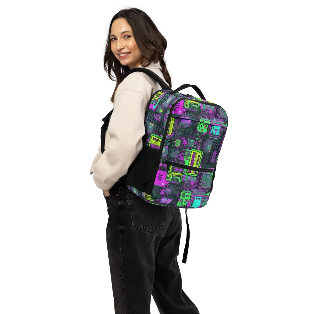 Synthwave Hardware on Utility Backpack — Back