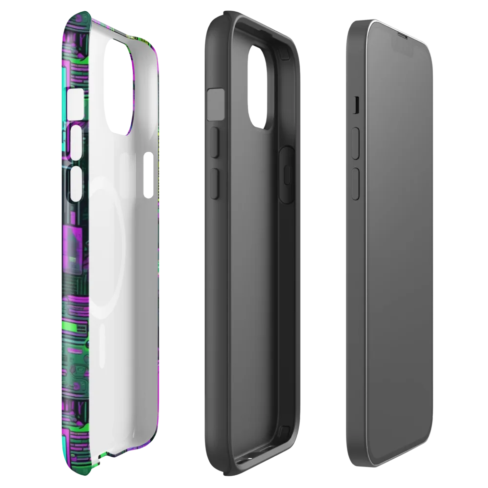 Synthwave Hardware on MagSafe Tough Case for iPhone® — Front