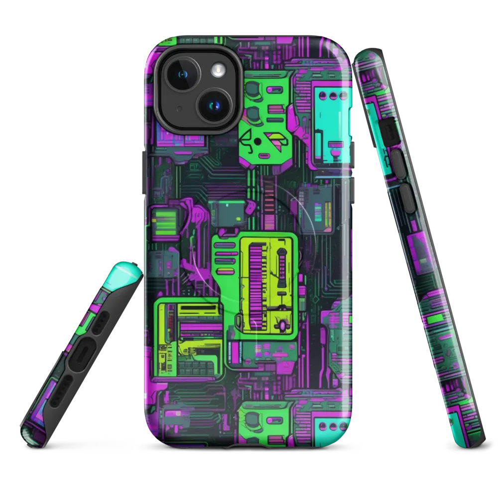 Synthwave Hardware on MagSafe Tough Case for iPhone® — Front