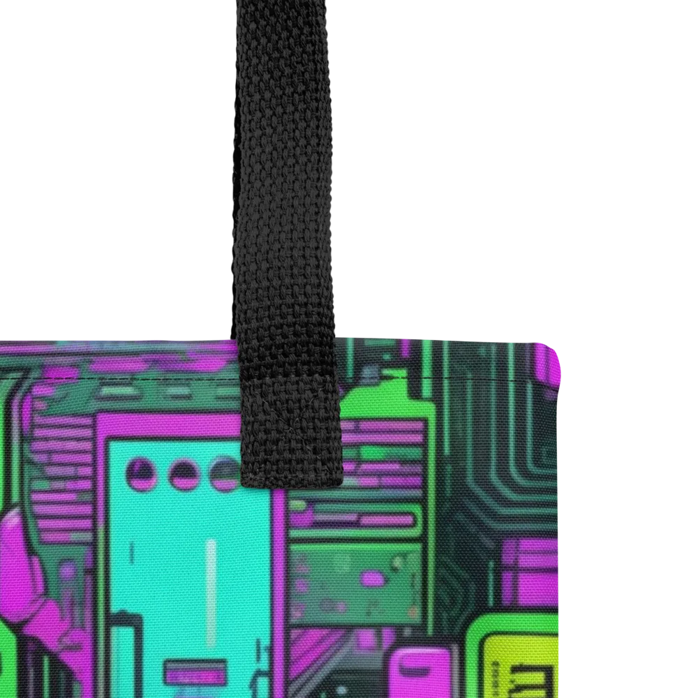 Synthwave Hardware on Tote Bag — Product details