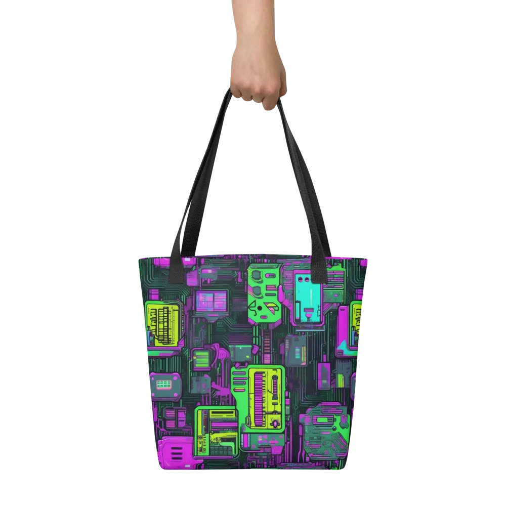 Synthwave Hardware on Tote Bag — Front