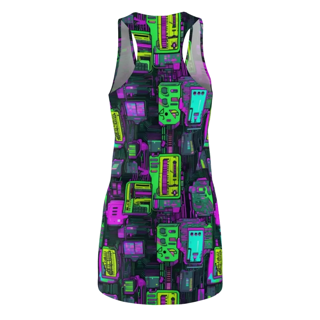 Synthwave Hardware on Racerback Dress — Back