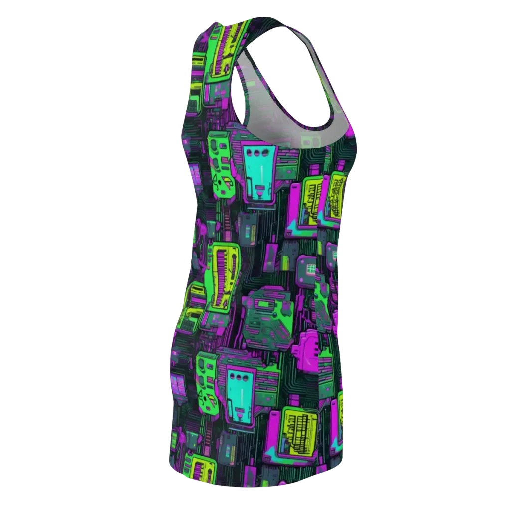 Synthwave Hardware on Racerback Dress — Back Side
