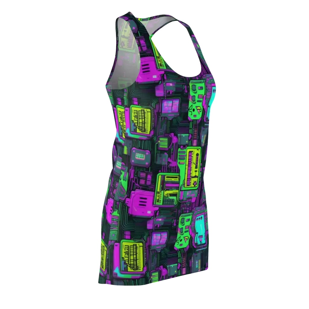 Synthwave Hardware on Racerback Dress — Front Side